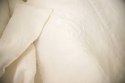 Zestaw do łóżeczka: personalizowana pościel 120x90 cm i ochraniacz, kremowy len